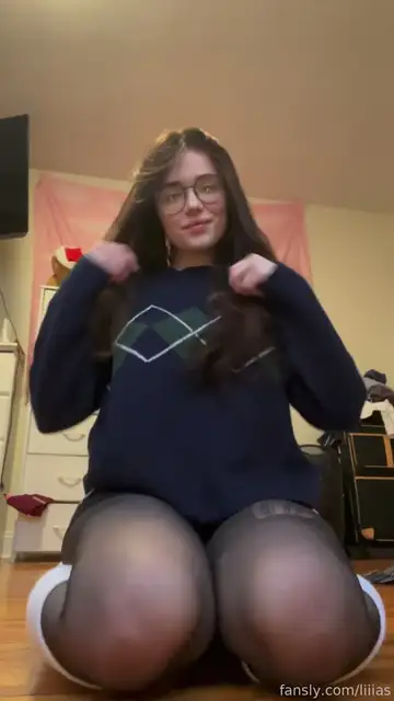Nerdy girl roleplay and some JOI! In this video I’m wearing glasses, leg warmers and a short plaid skirt with pantyhose that has a hole where my pussy is. I am horny and decide to get you hard and masturbate while instructing you to do the same!l I had fun making this one so I hope you enjoy 🥰❤️ #fyp
